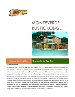 Programa Ambiental - Monteverde Rustic Lodge