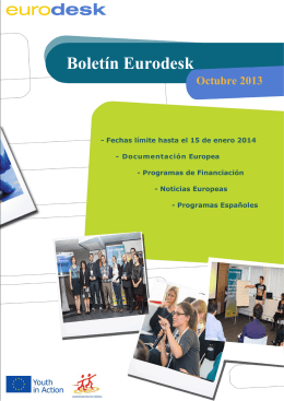 Boletín Eurodesk Octubre 2013