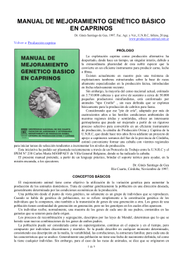 manual de mejoramiento genético básico en caprinos