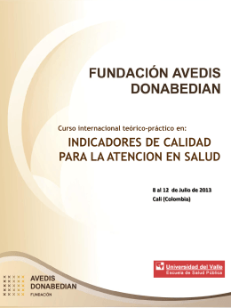 Presentación de PowerPoint - Fundación Avedis Donabedian