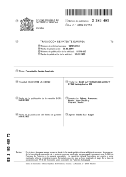 FORMULACION LIQUIDA FUNGICIDA.(ES2183485)