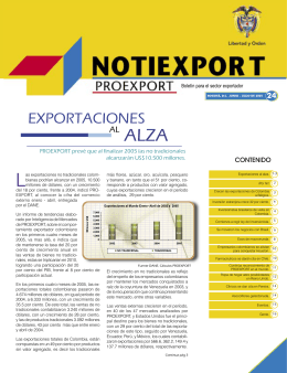 exportaciones - Proexport Colombia