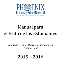 2015-2016 - Phoenix Elementary School District #1