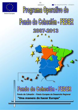 FEDER 2007-2013 VIGENTE DESDE MARZO 2014.