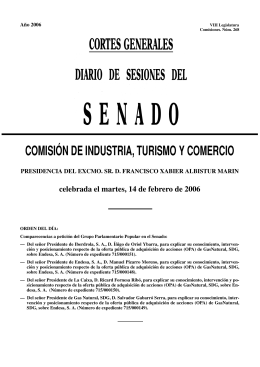 SEN COMISION 268 - Congreso de los Diputados