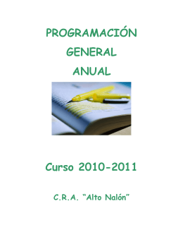Programación general anual 2010/2011