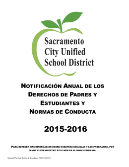 Bienvenidos al Año Escolar 2015-2016