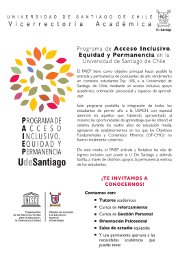 folleto paiep - Universidad de Santiago