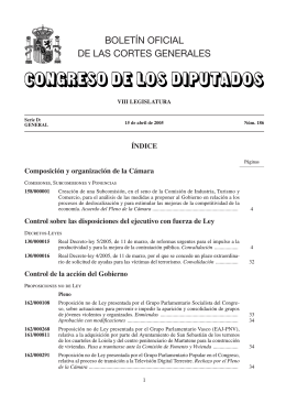 Proposiciones no de Ley - Congreso de los Diputados