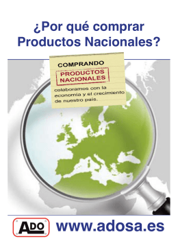 folleto productos nacionales ado