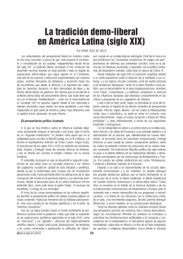 La tradición demo-liberal en América Latina (siglo
