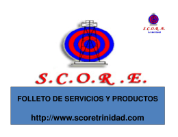SCORE Overview 2008 SPANISH