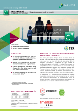 parvest global environment - BNP Paribas Investment Partners