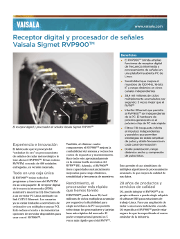 Receptor digital y procesador de señales Vaisala Sigmet RVP900TM