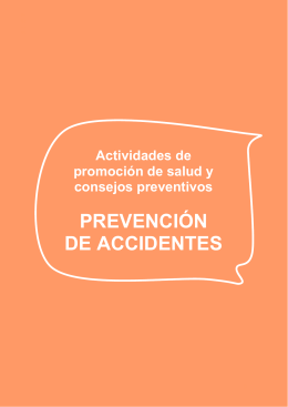 Consejos prevención de accidentes