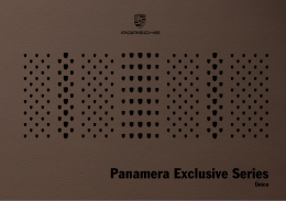 Catálogo Panamera Exclusive Series