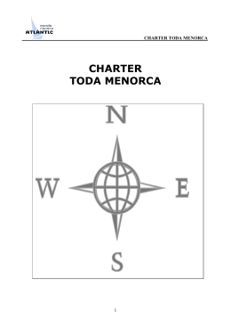 CHARTER TODA MENORCA - Escola Nàutica Atlàntic