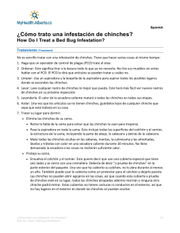 How Do I Treat a Bed Bug Infestation? (Spanish) (Feb. 25, 2015)