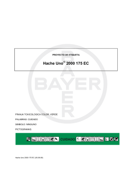 Hache Uno 2000 175 EC - Bayer CropScience Chile