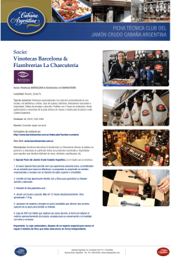 Socio: Vinotecas Barcelona & Fiambrerías La Charcutería