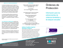 Órdenes de Protección - Indiana Coalition Against Domestic Violence