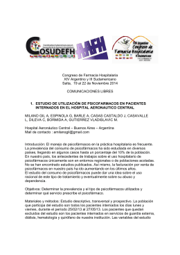 Archivo de Comunicaciones Libres Congreso Salta 2014