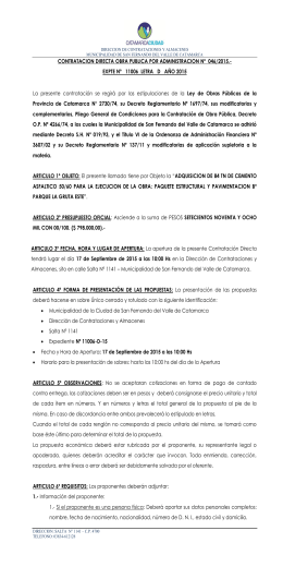 contrato de locacion de obra - Municipalidad de San Fernando del