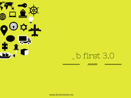 _b first 3.0 - folleto comercial