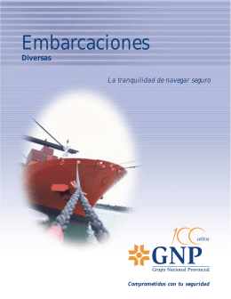 Embarcaciones - Contacto GNP