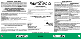 RANGO ®480 SL, herbicida no selectivo en base al ingrediente