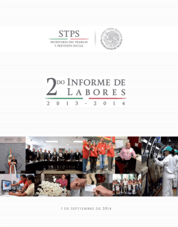 Segundo Informe de Labores STPS 2013 - 2014