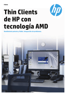 Thin Clients de HP con tecnología AMD