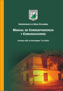 manual de correspondencia - Intranet UGC