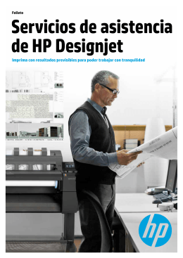 Servicios de asistencia de HP Designjet