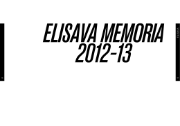ELISAVA - Memòria 2012-2013