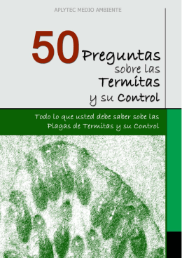 50 preguntas sobre las termitas y su control