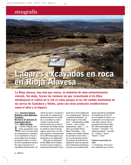 Lagares excavados en roca en Rioja Alavesa Lagares