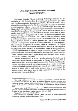 Don Ángel González Palencia - Revistas Científicas Complutenses