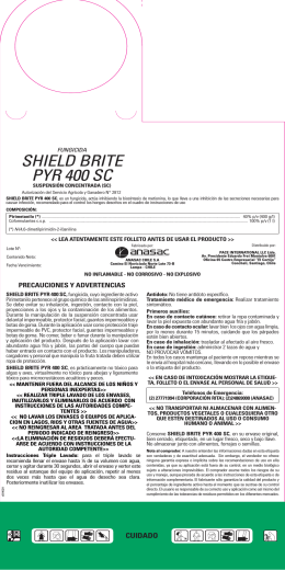shield brite pyr 400 sc - Servicio Agrícola y Ganadero