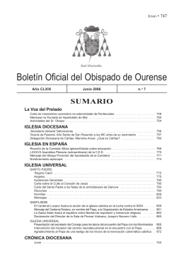 Junio - Obispado de Ourense
