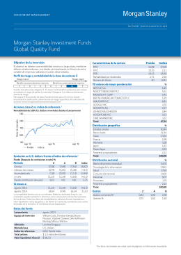 Morgan Stanley Investment Funds Global Quality
