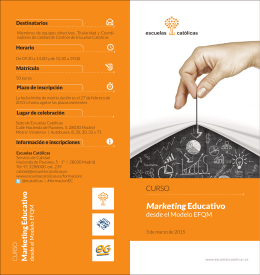 Folleto Calidad Marketing educativo.indd