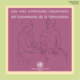 del tratamiento de la tuberculosis