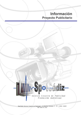 Descargar PDF - SpotCadiz Produccion Audiovisual