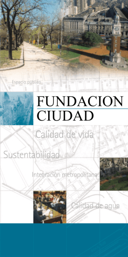 FUNDACION CIUDAD - Fundación Ciudad