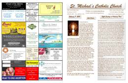 St. Michael`s Catholic Church Fifth Sunday in Ordinary Time
