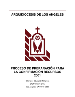 arquidiócesis de los ángeles proceso de preparación para la