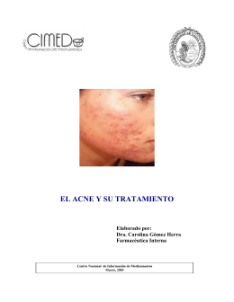El acne y su tratamiento - Biblioteca de la Universidad de Costa Rica