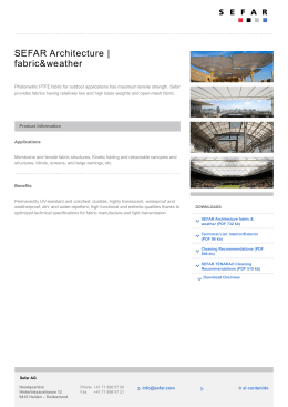 Tejido arquitectónicoSEFAR Architecture | fabric & weather