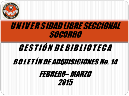 Febrero-marzo2015 - Universidad Libre